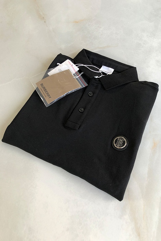 Мужское поло Burberry TB - Black