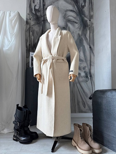 Женское шерстяное пальто Balenciaga premium   