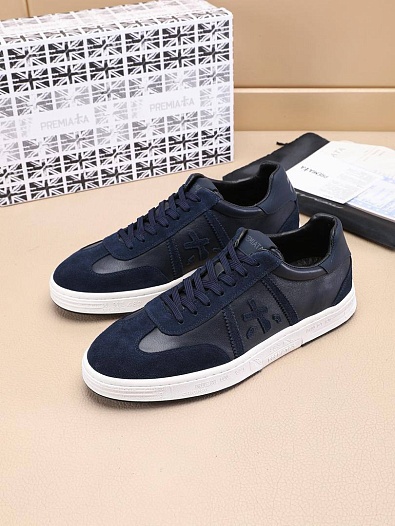 Комбинированные кроссовки Premiata Bonnie - Navy   