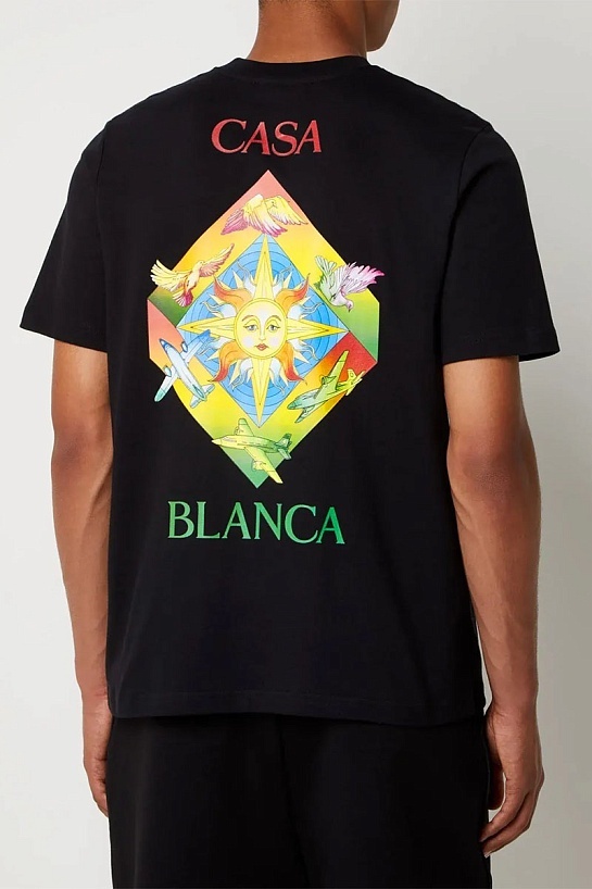 Футболка чёрного цвета Casablanca Les Elements