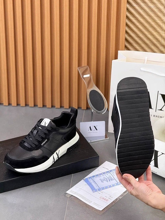 Мужские комбинированные кроссовки Armani Exchange