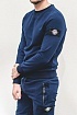 Мужской тёмно-синий свитшот Stone Island compass-patch