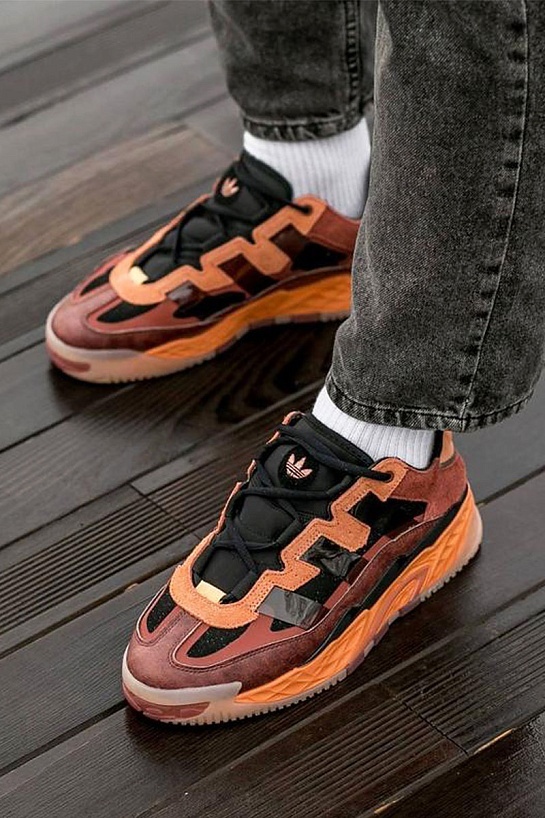 Кроссовки Adidas Niteball - Black / Orange