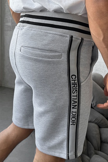 Мужские шорты Christian Dior - Grey   