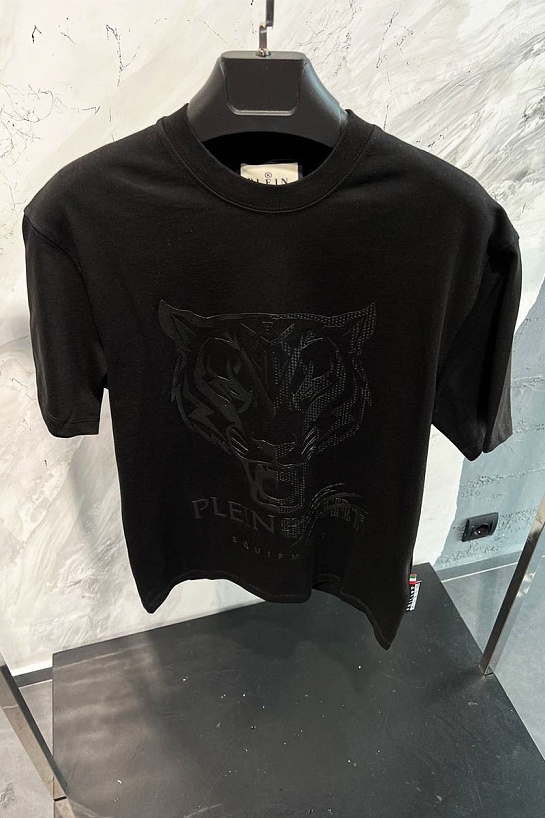 Чёрная футболка Philipp Plein Sport tiger-logo