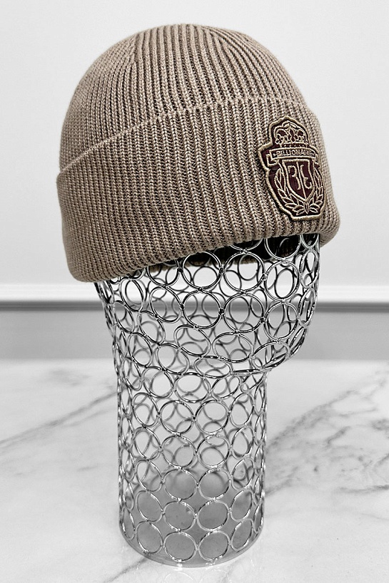 Шапка Billionaire logo-embroidered - Beige