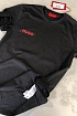 Мужская чёрная футболка Hugo Boss logo print