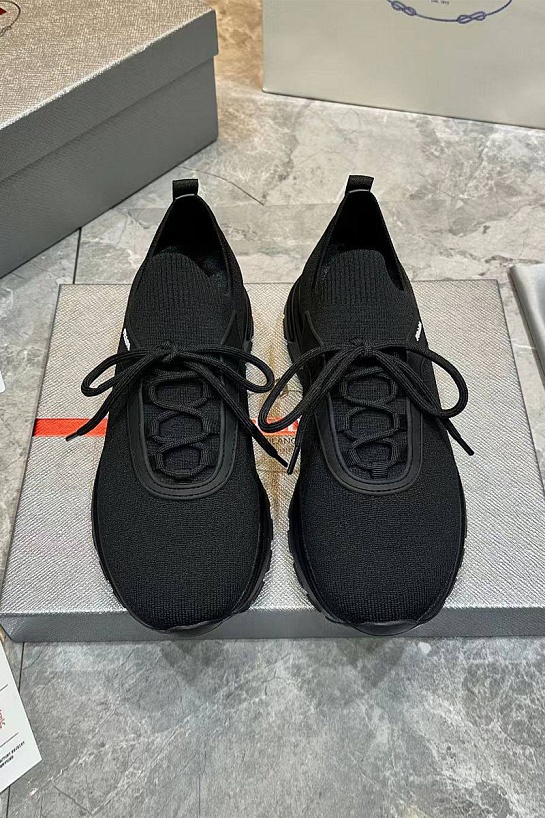 Мужские текстильные кроссовки Prada