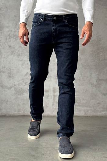 Мужские тёмно-синие джинсы Hugo Boss   