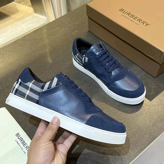 Комбинированные кроссовки Burberry Stevie