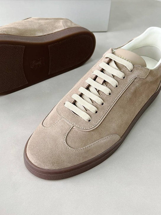 Мужские замшевые кроссовки Brunello Cucinelli Premium