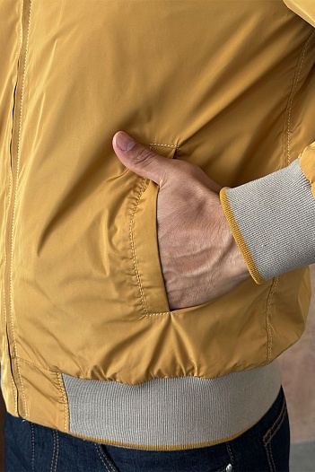 Мужская ветровка Loro Piana бежевого цвета   