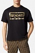 Чёрная футболка Collaboration Fendi x Versace Fendace Logo