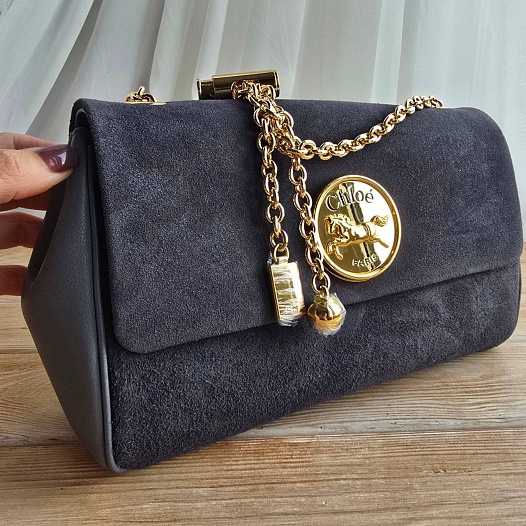 Замшевая сумка Chloe Small Heritage 28x17 см   