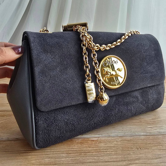 Замшевая сумка Chloe Small Heritage 28x17 см