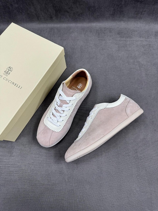 Мужские замшевые кроссовки Brunello Cucinelli