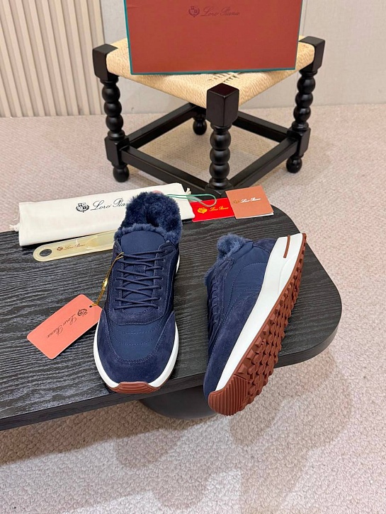Кроссовки с мехом Loro Piana Week End Walk Evo premium