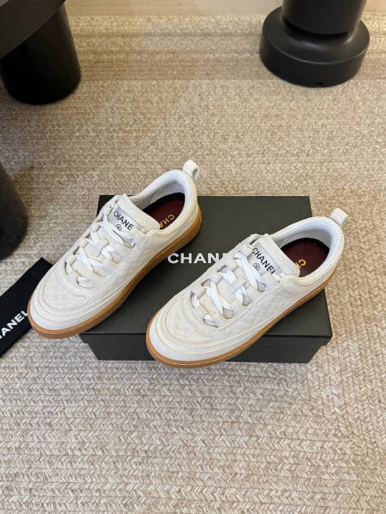 Женские замшевые кроссовки Chanel premium
