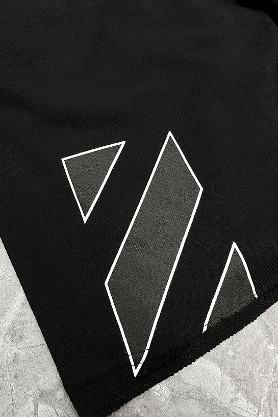 Мужские чёрные шорты Off-White Caravaggio Arrows