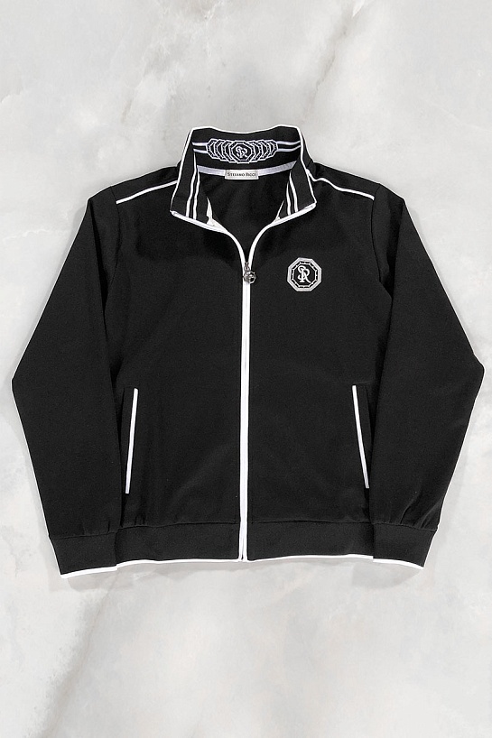 Мужской чёрный костюм Stefano Ricci