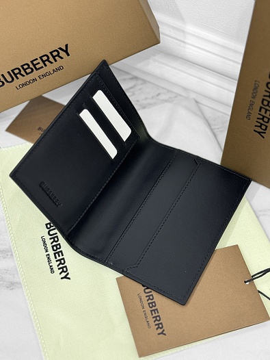 Кожаная обложка для паспорта Burberry Check Premium 14x10x2 см   