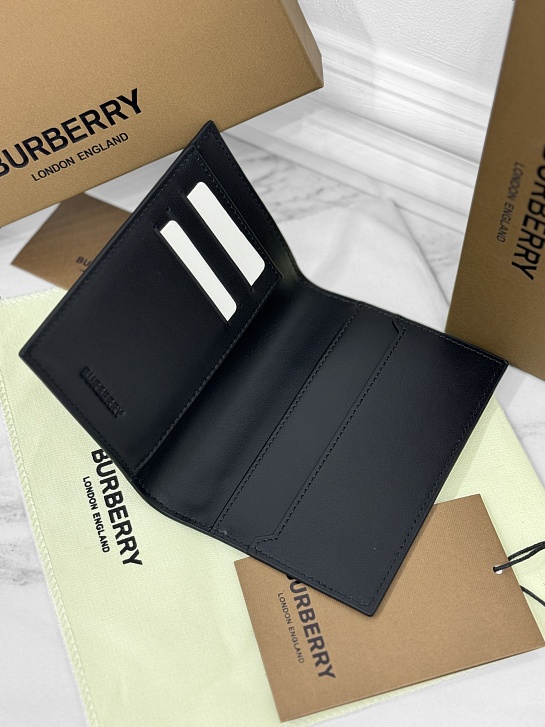 Кожаная обложка для паспорта Burberry Check Premium 14x10x2 см