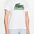 Мужская белая футболка Lacoste crocodile print