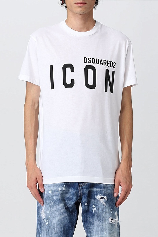 Мужская футболка Dsquared2 "ICON" - White