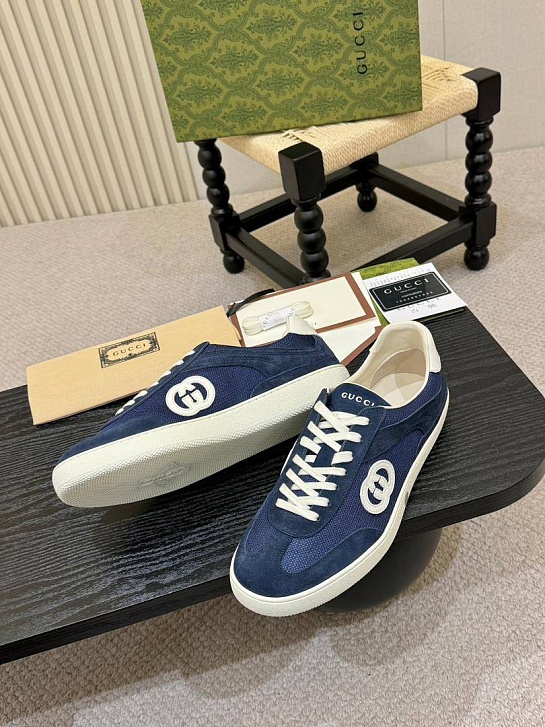 Мужские кроссовки Gucci G75 - Blue