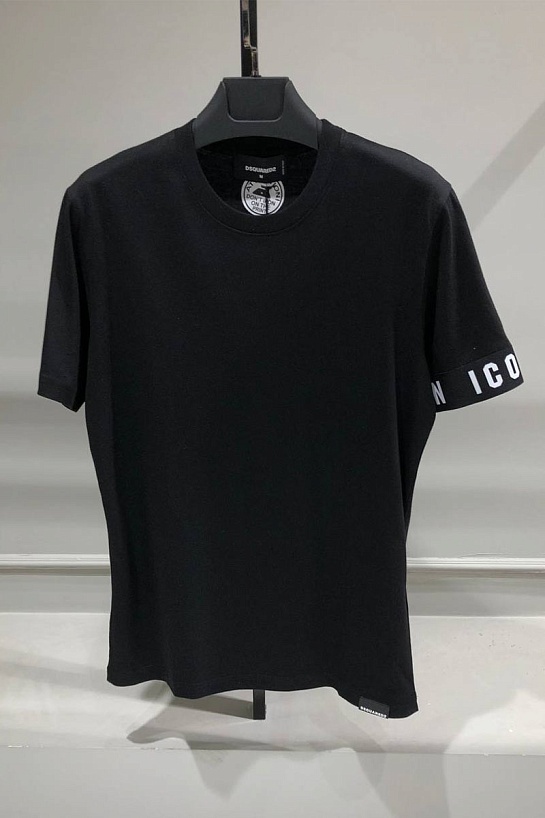 Футболка чёрного цвета Dsquared2 logoed band