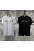 Мужская белая футболка Moncler colorful logo patch