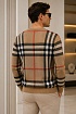 Мужская бежевая кофта Burberry check pattern