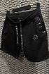 Мужские чёрные шорты Philipp Plein logo-plaque