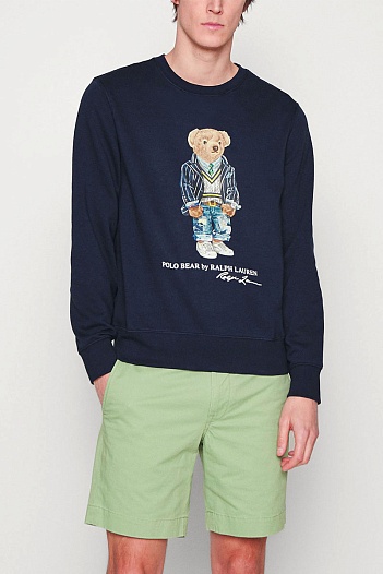 Тёмно-синий свитшот Polo Ralph Lauren "Bear"   
