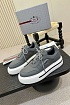 Комбинированные кроссовки Prada logo-plaque - Grey