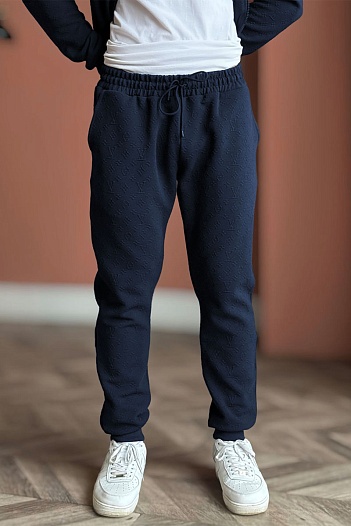 Спортивные штаны Louis Vuitton monogram all-over - Navy   