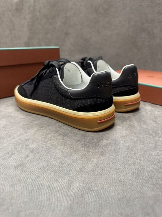 Мужские кроссовки Loro Piana Tennis Walk - Black