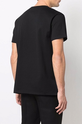 Чёрная оверсайз футболка Alexander McQueen est.1992   