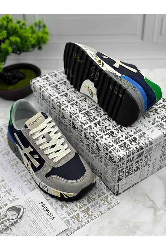 Мужские кроссовки Premiata Mick - Grey / Navy