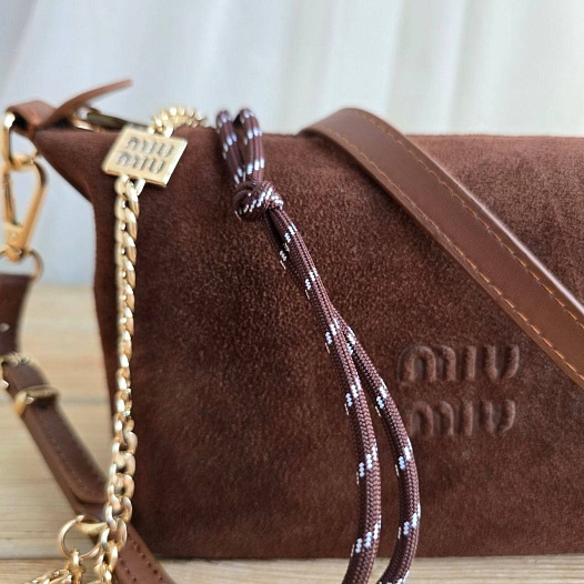 Замшевая сумка MIU MIU 22x14 см   