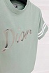 Мужская футболка Dior светло-зелёного цвета