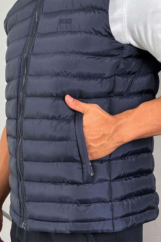 Мужской синий жилет Hugo Boss