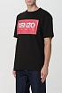 Футболка чёрного цвета Kenzo Paris logo-print