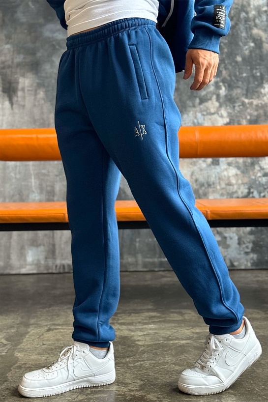 Утеплённые штаны на флисе Armani Exchange - Navy