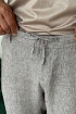 Льняные штаны серого цвета Loro Piana