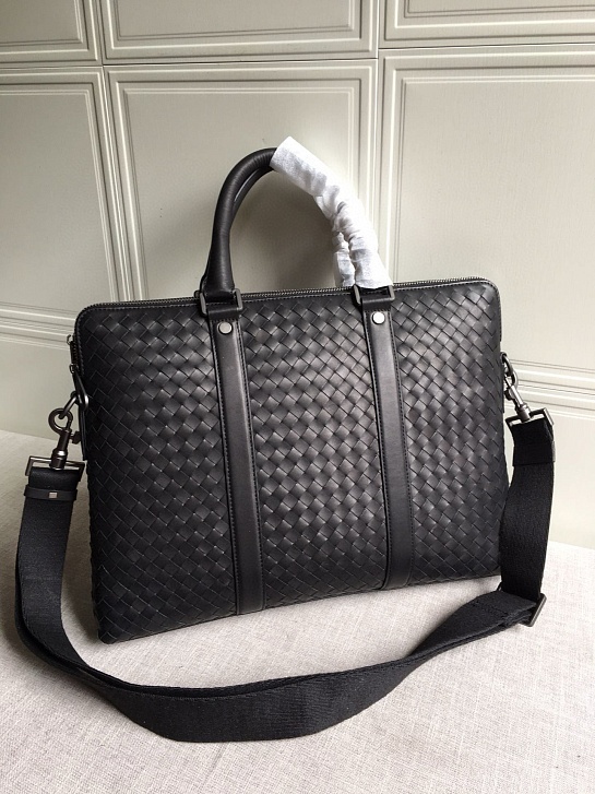 Кожаный портфель Bottega Veneta Premium 38x28x7 см