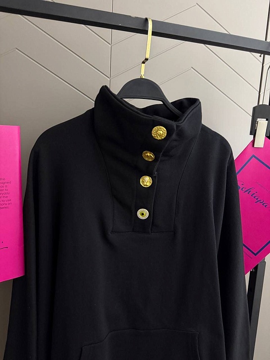 Женская кофта с высоким горлом Schiaparelli premium - Black