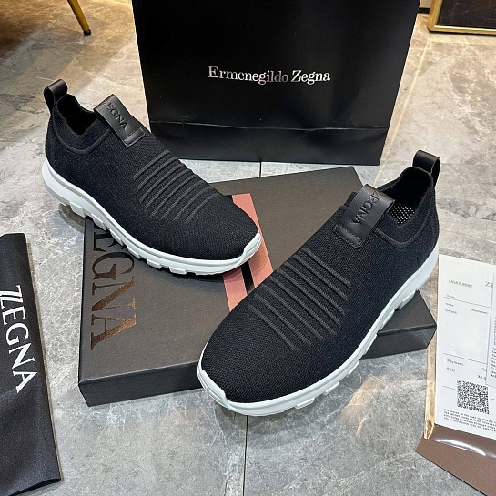 Мужские текстильные кроссовки Ermenegildo Zegna