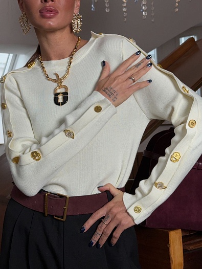 Женский свитер Schiaparelli Premium - White   