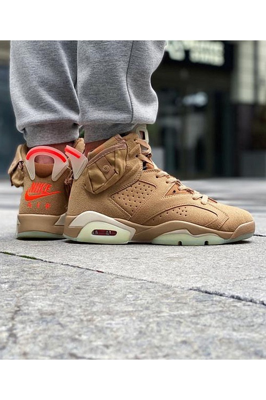 Кроссовки Travis Scott x Nike Air Jordan 6 Retro "British Khaki"